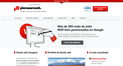Desktop Screenshot of piensaenweb.com